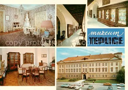 AK / Ansichtskarte  Teplice__Teplitz-Schoenau_CZ Dnesni muzeum Misensky pokoj  Chodba Pametni mistnost J W Goetha  a L v Beethovena Zamecka budova 