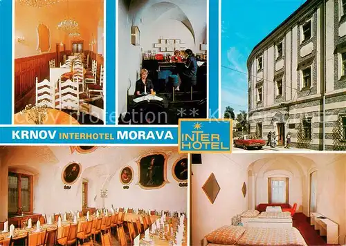 AK / Ansichtskarte 73837573 Krnov_CZ Interhotel Morava Gastraeume Bar Zimmer 