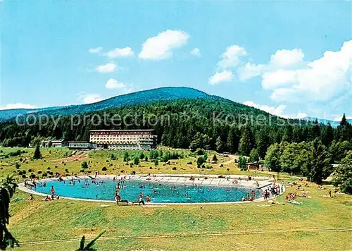 AK / Ansichtskarte  Nizke_Tatry_Slovakia Hotel Partizan na Taloch Schwimmbad 