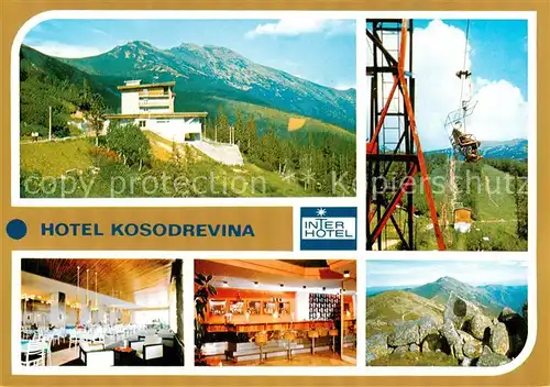 AK / Ansichtskarte 73837589 Nizke_Tatry_Slovakia Hotel Kosodrevina Sessellift Gastraum Bar 