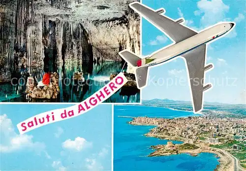 AK / Ansichtskarte Alghero_Sardegna_IT Grotte Panorama Fliegeraufnahme 