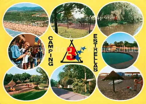 AK / Ansichtskarte Costa_Dorada Camping Estrellas Teilansichten Costa_Dorada