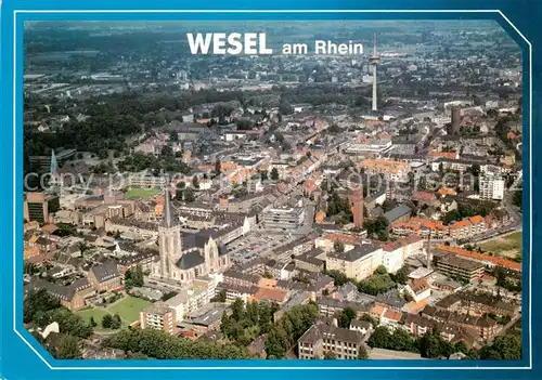 AK / Ansichtskarte Wesel__Rhein Fliegeraufnahme 