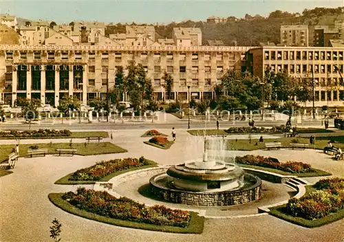 AK / Ansichtskarte Salgotarjan_HU Leninplatz Brunnen 