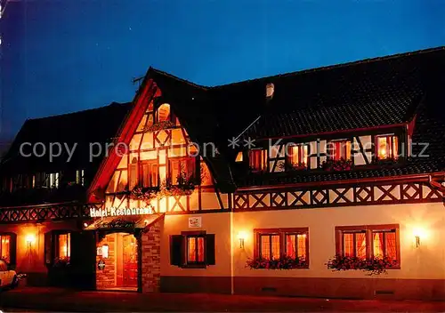 AK / Ansichtskarte Innenheim_67_Alsace Hotel Restaurant Au Cep de Vigne 