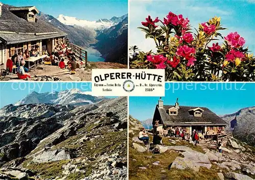 AK / Ansichtskarte Olpererhuette_2389m_Schwaz_Tirol_AT Teilansichten Panorama 