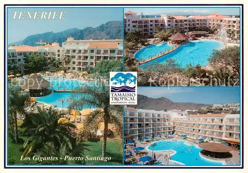 AK / Ansichtskarte Puerto_Santiago_Tenerife Apartahotel Tamaimo Tropical Pool Landschaften Puerto_Santiago_Tenerife
