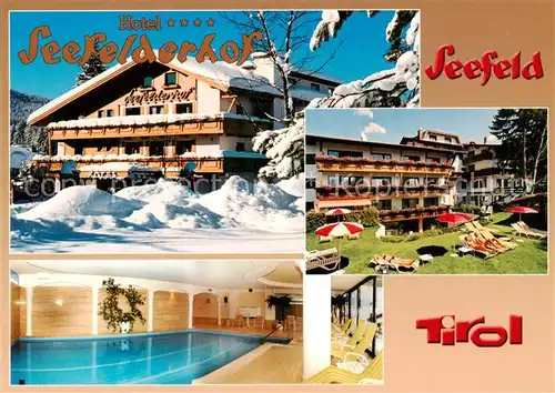 AK / Ansichtskarte Seefeld_Tirol Hotel Seefelderhof Hallenbad Liegewiese Seefeld Tirol