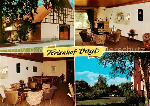 AK / Ansichtskarte Bad_Rothenfelde Ferienhof Vogt Kaminzimmer Stube Garten Bad_Rothenfelde