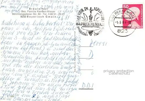 AK / Ansichtskarte Bayerisch_Gmain Braeulerhof Bayerisch Gmain