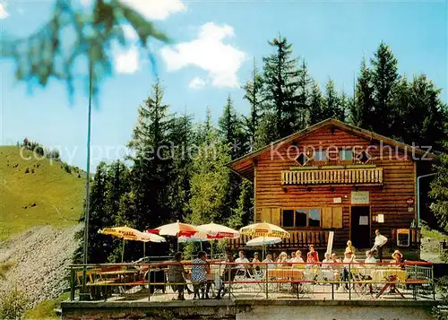 AK / Ansichtskarte Kaprun_AT Gasthaus Glocknerblick Terrasse 