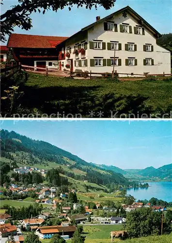 AK / Ansichtskarte Immenstadt_Allgaeu Bauernhof Panorama Immenstadt_Allgaeu