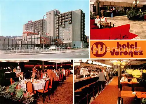 AK / Ansichtskarte Brno_Bruenn_CZ Hotel Voronez Foyer Speisesaal Bar 