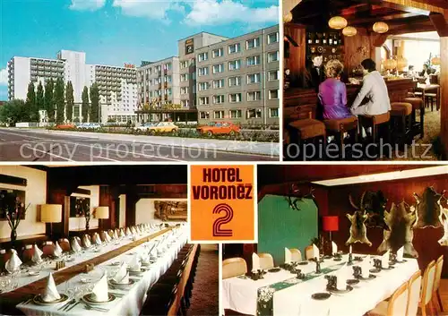 AK / Ansichtskarte Brno_Bruenn_CZ Interhotel Voronez Bar Festtafel Gaststube 