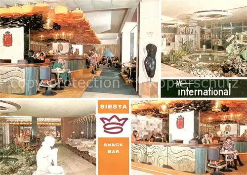 AK / Ansichtskarte Brno_Bruenn_CZ Hotel International Siesta Snack Bar Details 