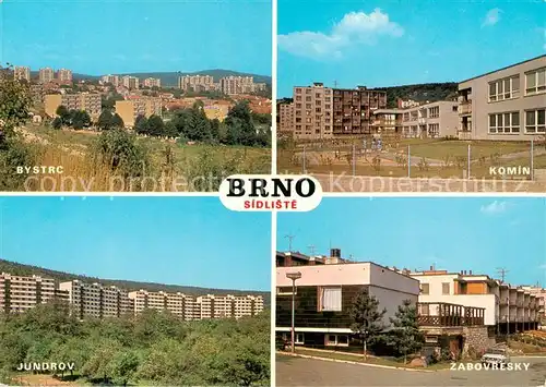 AK / Ansichtskarte Brno_Bruenn_CZ Bystrc Komin Jundrov Zabovresky 
