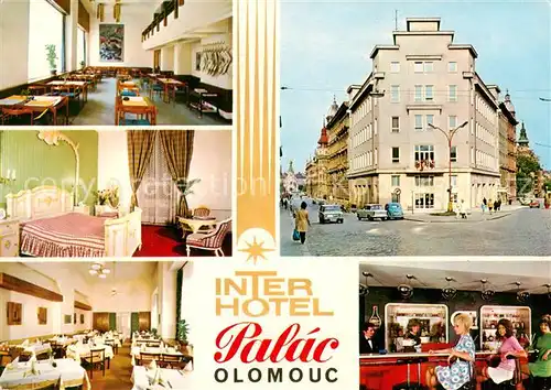 AK / Ansichtskarte Olomouc_Olmuetz_CZ Interhotel Palac Gastraeume Zimmer Bar 