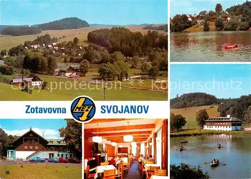 AK / Ansichtskarte Svojanov_CZ Zotavovna k p MEZ Mohelnice Panorama Gastraum Gondelteich 