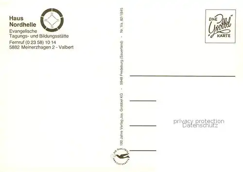 AK / Ansichtskarte Meinerzhagen Haus Nordhelle Ev Bildungsstaette Meinerzhagen