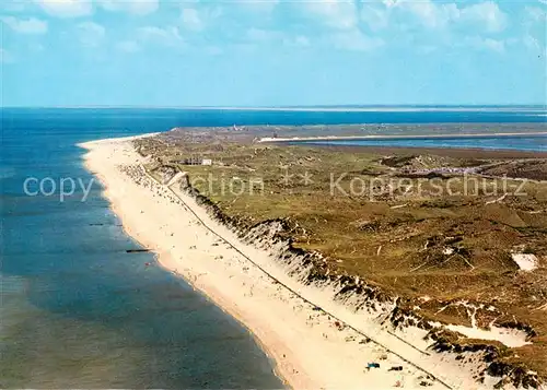 AK / Ansichtskarte Insel_Sylt Nordspitze der Ellenbogen Fliegeraufnahme Insel_Sylt