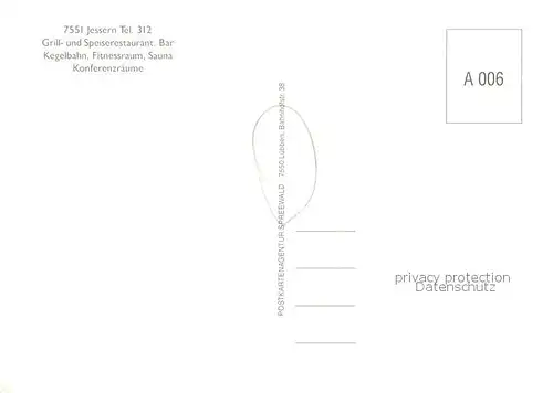 AK / Ansichtskarte Schwielochsee Hotel Cafe Restaurant Haus Babenberg Gastraeume Schwielochsee