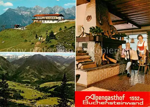 AK / Ansichtskarte St_Jakob_Haus Alpengasthof Buchensteinwald Kaminzimmer Leoganger Steinberge Blick auf Pfaffenschwendt St_Jakob_Haus