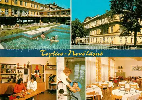 AK / Ansichtskarte Teplice__Teplitz Schoenau_CZ Nove lazne detaily 