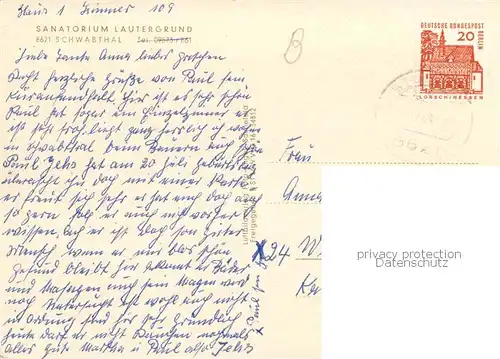AK / Ansichtskarte Schwabthal Sanatorium Lautergrund Schwabthal