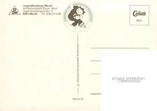 AK / Ansichtskarte Mauth_Niederbayern Jugendherberge Mauth Freizeitraum Speiseraum Schlafraum Mauth Niederbayern