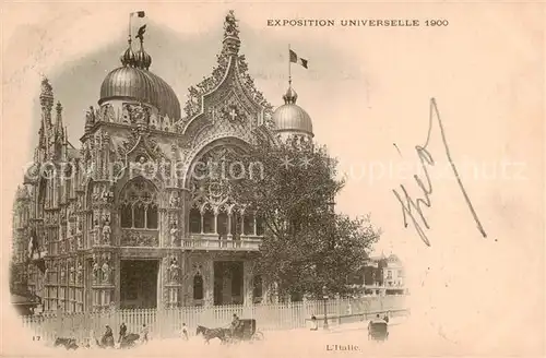 AK / Ansichtskarte  Exposition_Universelle_Paris_1900 L Italie 