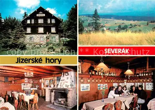 AK / Ansichtskarte 73837982 Hrabetice Turisticka chata Severak Bergbaude Landschaftspanorama Hrabetice