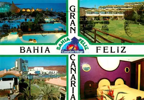 AK / Ansichtskarte 73837996 San_Agustin_Gran_Canaria Urbanizacion Bahia Feliz Ferienanlage Hotels Swimming Pool San_Agustin_Gran_Canaria