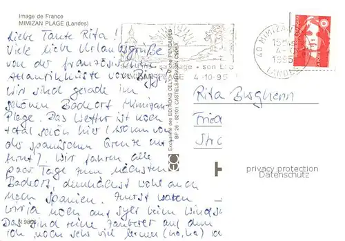 AK / Ansichtskarte  Mimizan_Plage_40_Landes Vue aérienne Collection Image de France 