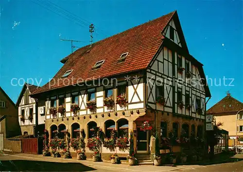 AK / Ansichtskarte  Lauffen_Neckar Gasthaus Pension Falken Fachwerkhaus Lauffen Neckar