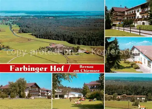 AK / Ansichtskarte  Bernau_Chiemsee Farbinger Hof Luftbild Panorama Bernau Chiemsee