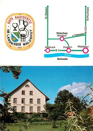 AK / Ansichtskarte  Birndorf Landgasthof Hirschen Birndorf