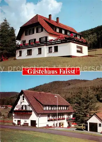 AK / Ansichtskarte  Obertal_Baiersbronn Gaestehaus Faisst Obertal Baiersbronn