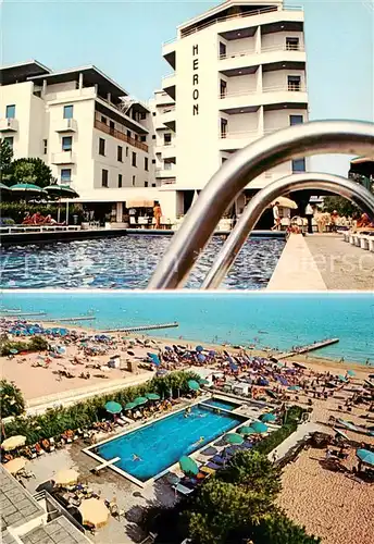 AK / Ansichtskarte 73838051 Lido_di_Jesolo Hotel Heron Swimming Pool Strand Lido_di_Jesolo