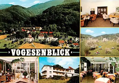 AK / Ansichtskarte 73838070 Badenweiler Hotel Garni Vogesenblick Badenweiler