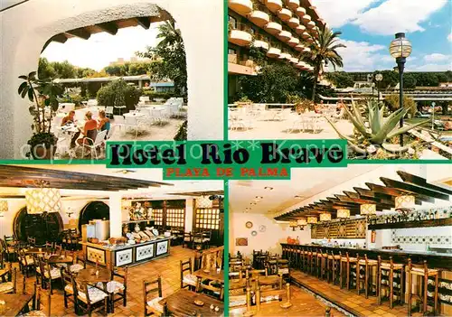 AK / Ansichtskarte 73838083 Playa_de_Palma_Mallorca Hotel Rio Bravo Terrasse Gastraeume Bar Playa_de_Palma_Mallorca