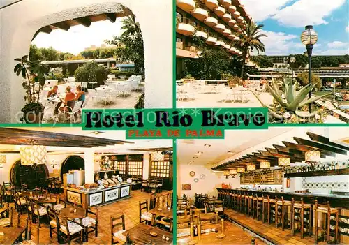 AK / Ansichtskarte  Playa_de_Palma_Mallorca Hotel Rio Bravo Terrasse Gastraeume Bar Playa_de_Palma_Mallorca