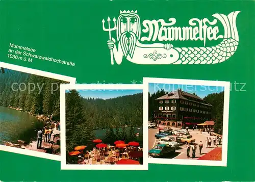 AK / Ansichtskarte 73838084 Mummelsee Berghotel Mummelsee Seepartie Terrasse Mummelsee