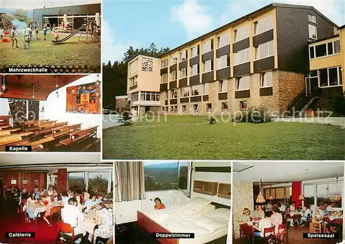 AK / Ansichtskarte  Kirchhundem Josef Gockeln Haus Mehrzweckhalle Kapelle Cafeteria Doppelzimmer Speisesaal Kirchhundem