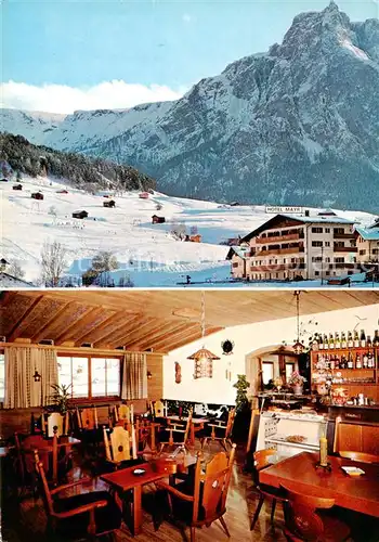 AK / Ansichtskarte  Kastelruth_Suedtirol Panorama Hotel Pension Mayr Gaststube Kastelruth_Suedtirol