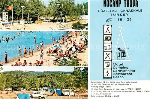 AK / Ansichtskarte  Canakkale_TK Mocamp Trova Guezelyali Strandpartie 