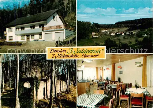 AK / Ansichtskarte 73838133 Wildenstein_Eschau Pension Waldesruh Gaststube Panorama Wildenstein_Eschau