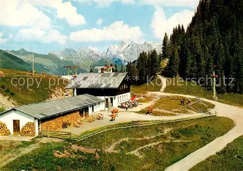 AK / Ansichtskarte  Schwangau Heiterwanger Hochalm mit Zugspitzblick Schwangau