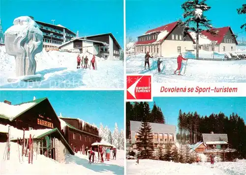 AK / Ansichtskarte 73838147 Sumava_CZ Sporthotel Olympia Chain Studnice Ceskomoravska vrchovina Chata Barborka Jeseniky Hotel Ebeka Beskydy 