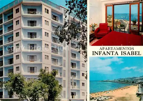AK / Ansichtskarte  Las_Palmas_Gran_Canaria Apartamentos Infanta Isabel Zimmer Strand Las_Palmas_Gran_Canaria