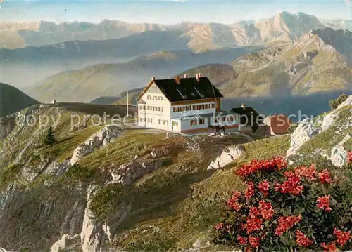 AK / Ansichtskarte  Rotwandhaus_1765m_Schliersee mit Rofan und Guffert 